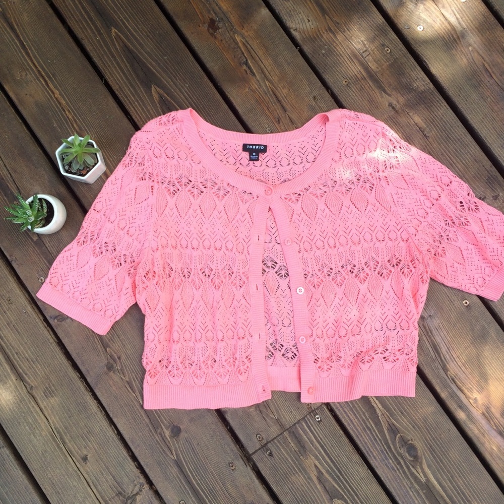 Torrid Pink Size 0 Cardigan